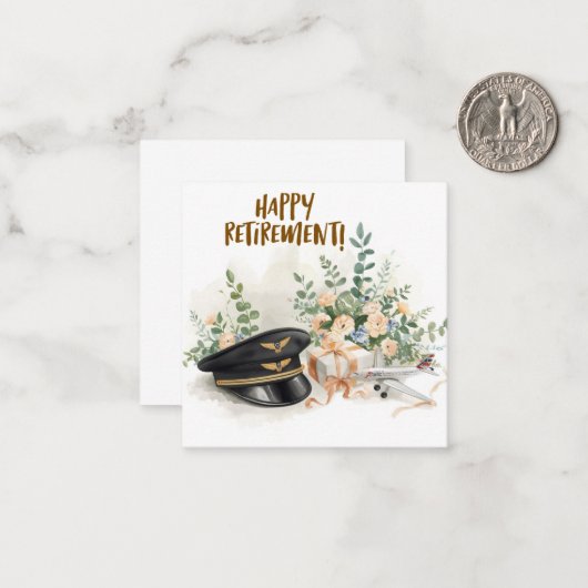 Pilot  Happy retirement ノートカード (正面/裏面インサイチュ)