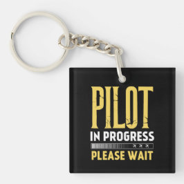 Pilot in Progress – Loading Bar Aviation Design キーホルダー