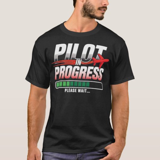 PILOT IN PROGRESS Tシャツ (正面)