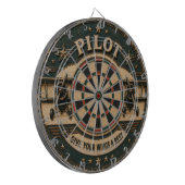 Pilot Lounge Vintage Biplane Classic Aviation ダーツボード (正面左)