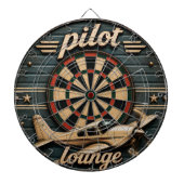 Pilot Lounge Vintage Propeller Airplane ダーツボード (正面)