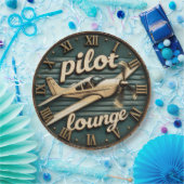 Pilot Lounge Vintage Propeller Airplane ペーパープレート (パーティー)