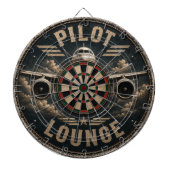 Pilot Lounge Welcome Vintage Biplane ダーツボード (正面)