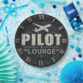 Pilot Lounge Welcome Vintage Biplane ペーパープレート (パーティー)