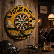 Pilot On Duty Vintage Airplane Hangar Decor 