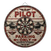 Pilot Parking Only Helicopter Aviation Hangar ダーツボード (正面)