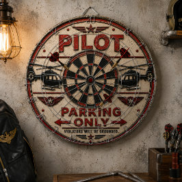 Pilot Parking Only Helicopter Aviation Hangar ダーツボード