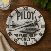 Pilot Parking Only Seaplane Floatplane Aviation ペーパープレート