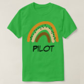 Pilot Rainbow Gift Funny Present Idea For Pilot  Tシャツ (デザイン正面)