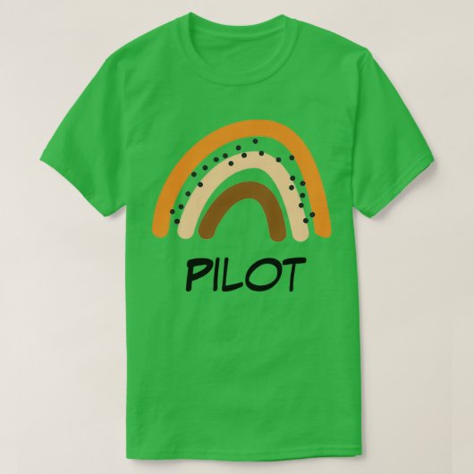 Pilot Rainbow Gift Funny Present Idea For Pilot  Tシャツ (デザイン正面)