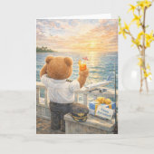 Pilot Retirement looking at the sky  カード (黄色い花)