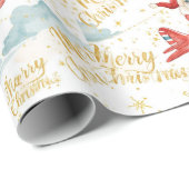 Pilot Santa is Flying for Christmas in the Sky ラッピングペーパー (ロールコーナー)