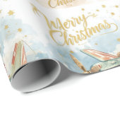 Pilot Santa is Flying for Christmas in the Sky  ラッピングペーパー (ロールコーナー)