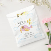 Pilot Teddy Bear Balloon Airplane Baby Shower フェイバーバッグ (封をした状態)