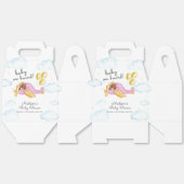 Pilot Teddy Bear Balloon Airplane Baby Shower  フェイバーボックス (見開き)