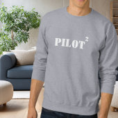 Pilot Typography, Cool Simple Aviation スウェットシャツ