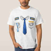 Pilot Uniform Costume Airplane Aviator Aviation Ha Tシャツ (正面)