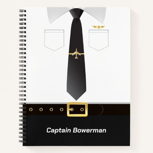 Pilots Uniform Personalised ノートブック (正面)