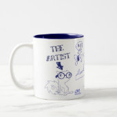 Pilz-Eのアートワークのマグ ツートーンマグカップ (左)