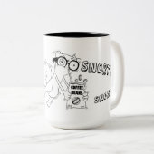 Pilz-Eのコーヒー荒い鼻息のマグ ツートーンマグカップ (正面右)