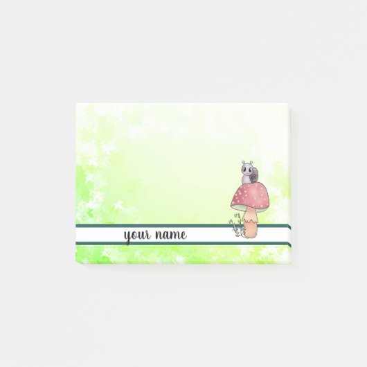 Pilz mit Schnecke ポストイット (正面)