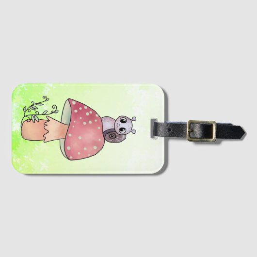 Pilz mit Schnecke ラゲッジタグ (正面横)