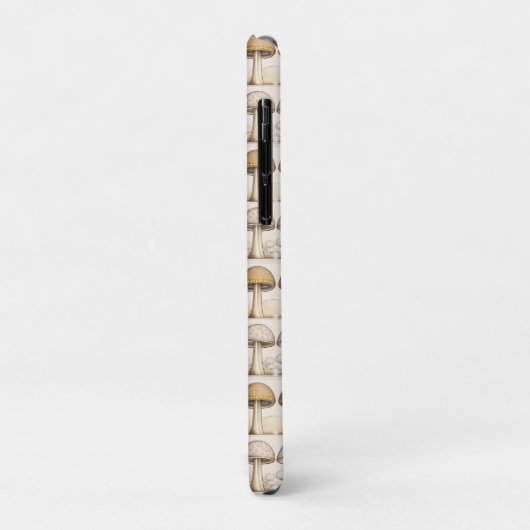 Pilze Muster braun, beige und grau Case-Mate iPhoneケース (裏面/左)