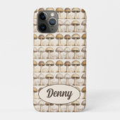Pilze Muster braun, beige und grau Case-Mate iPhoneケース (裏)