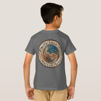 PIMA キッズTシャツ アースカラーロゴ Tシャツ