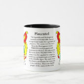 Pimentel家族の紋章付き外衣 マグカップ (中央)