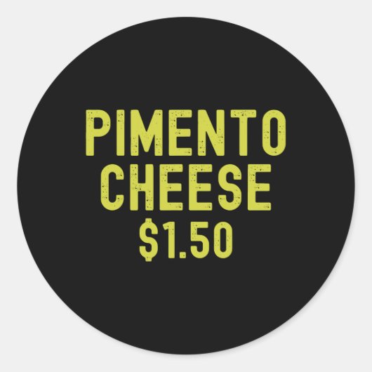 Pimento Cheese Golf Dad Master Golf Players August ラウンドシール (正面)