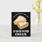 Pimento Cheese Sandwich - Funny Master Golfers  カード (黄色い花)