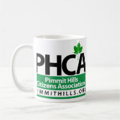 Pimmitの丘の市民連合のマグ コーヒーマグカップ (左)