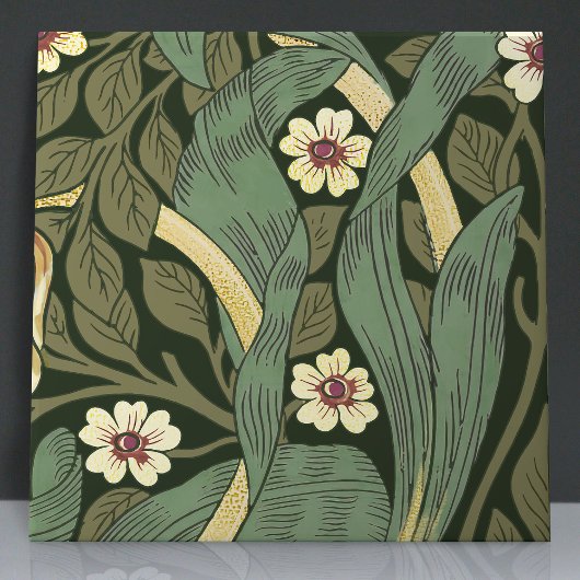 Pimpernelシームレス12の12フェイク金ゴールドとSage Green タイル