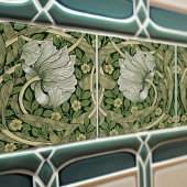 Pimpernelシームレス1/2 William Morris Arts Crafts タイル