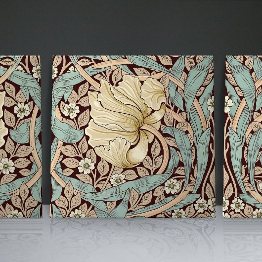 Pimpernelシームレス1/2 William Morris Arts Crafts タイル