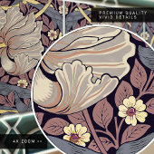 Pimpernelシームレス1/2 William Morris Arts Crafts タイル