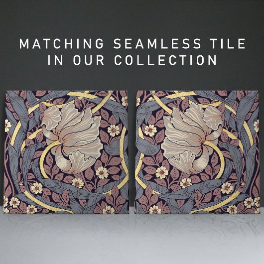 Pimpernelシームレス1/2 William Morris Arts Crafts タイル