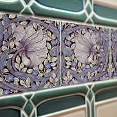 Pimpernelシームレス1/2 William Morris Arts Crafts タイル