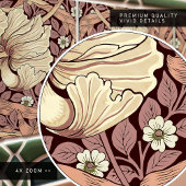 Pimpernelシームレス2/2 William Morris Arts Crafts タイル