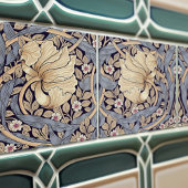 Pimpernelシームレス2/2 William Morris Arts Crafts タイル