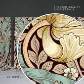 Pimpernelシームレス2/2 William Morris Arts Crafts タイル