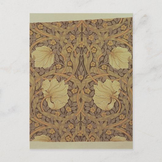 'Pimpernel'壁紙デザイン, 1876 ポストカード (正面)