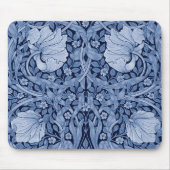 Pimpernel Blue Monotone, William Morris マウスパッド (正面)