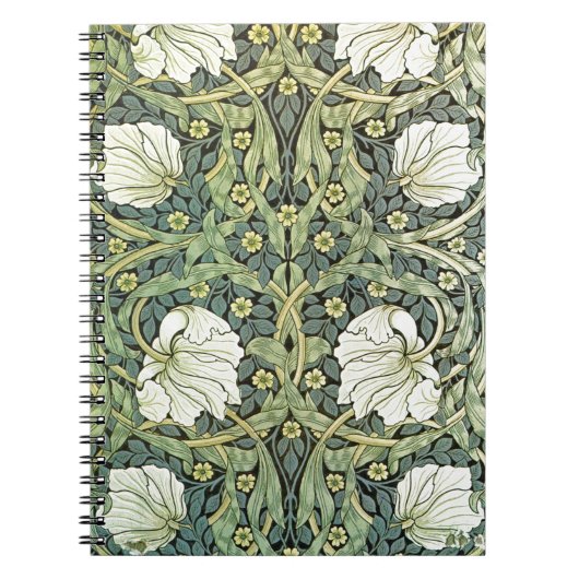 Pimpernel Floral Pattern William Morris ノートブック (正面)