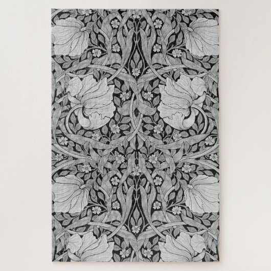 Pimpernel Gray Monotone, William Morris ジグソーパズル (縦)