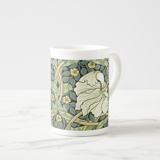 Pimpernel Poppies Pattern Pattern William Morris ボーンチャイナマグカップ (正面右)