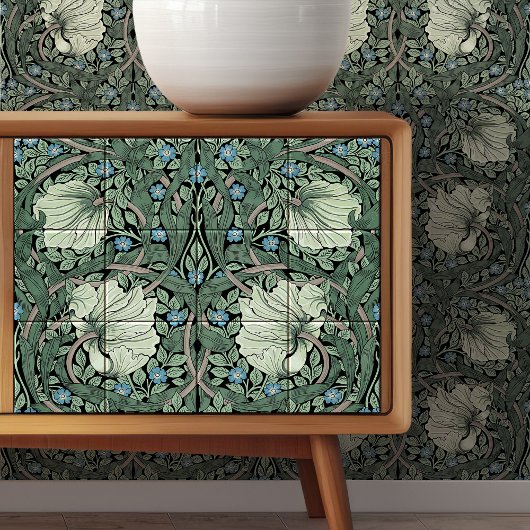 Pimpernel Seamless 4 of 12 Sage Green Blue タイル