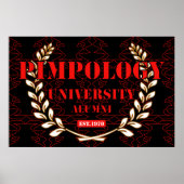 PIMPOLOGY UNIVERSITY ALUMNI 2K21 RED/BLK ポスター (正面)