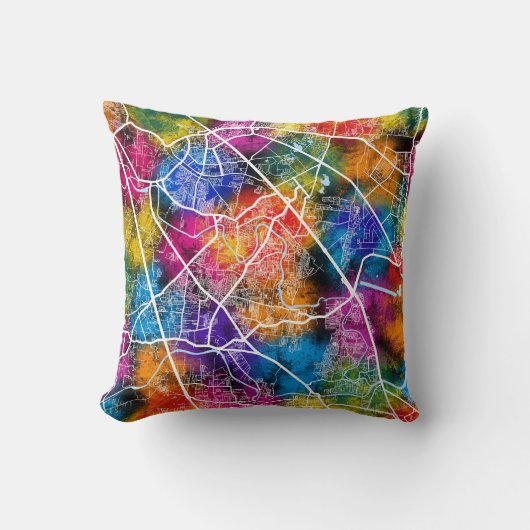 Pimpri-Chinchwad Maharashtra City Map クッション (正面)